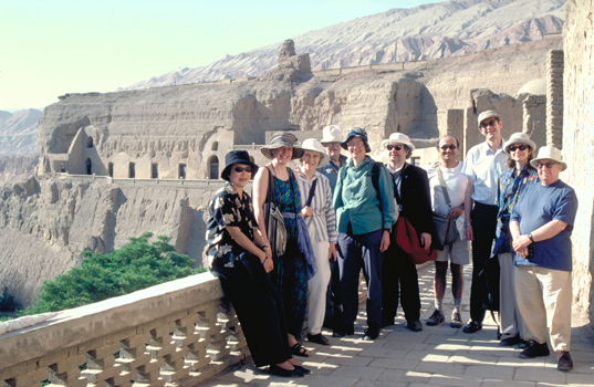 IDP patrons and friends at Bezeklik on the 1999 Silk Road tour.